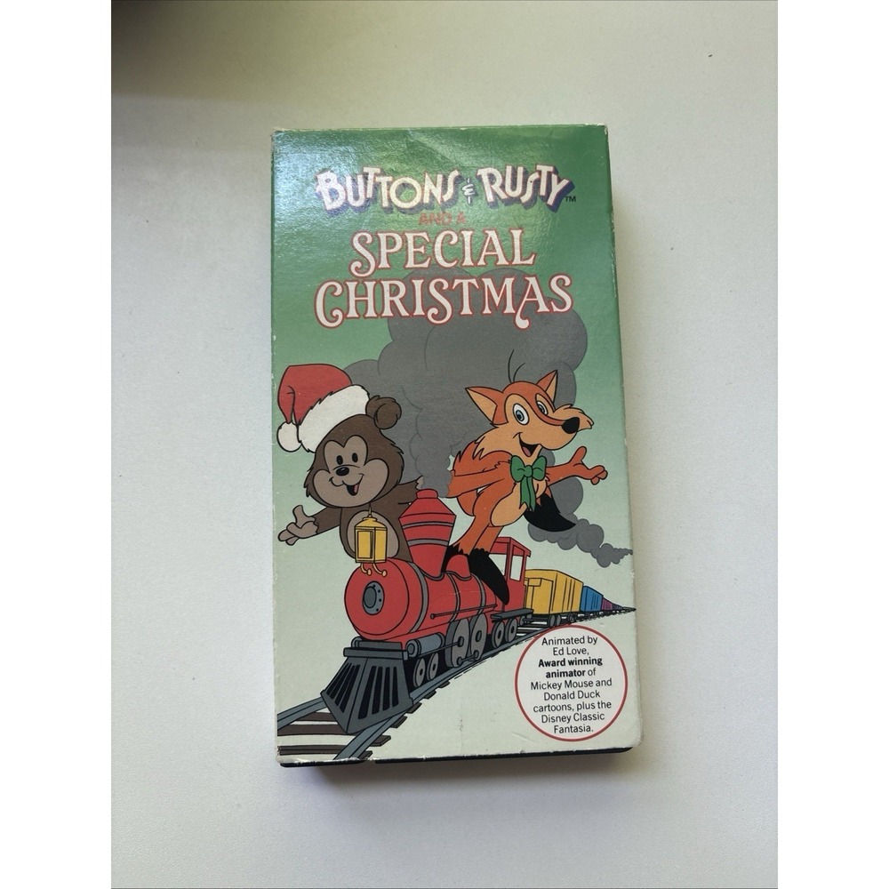 Buttons And Rusty And A Special Christmas VHS Rare Video Tape Cassette 1987